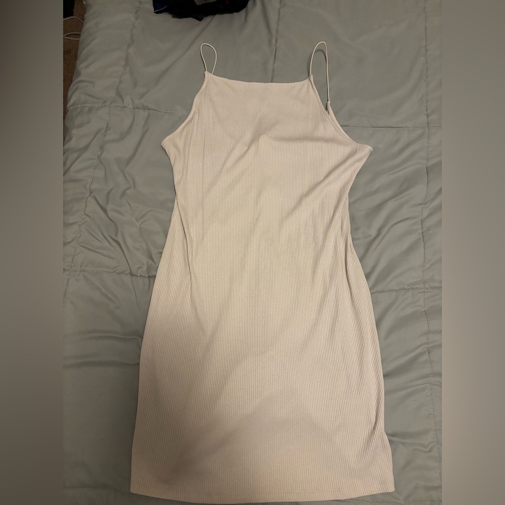 H&M Cream Backless Dress